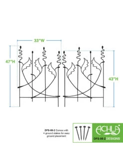 Achla Acanthus Fence Trellis -Garden Care Sale 8612991 02v