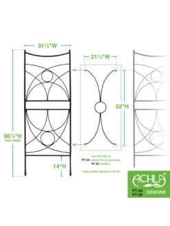 Achla Aurora Trellis Center Link -Garden Care Sale 8612993 02v