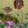Poppy Garden Stakes Set Of 2