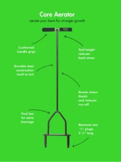 Yard Butler® Lawn Coring Aerator -Garden Care Sale 8613158 02v