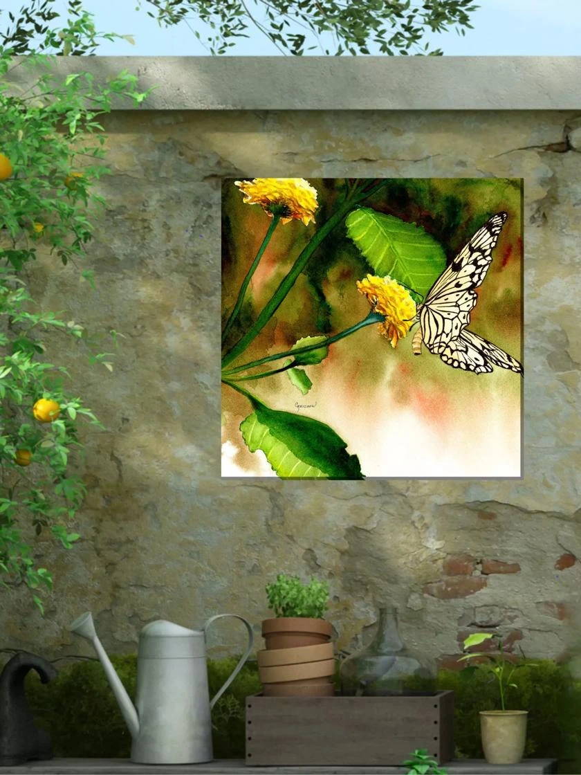 Butterfly Kiss Outdoor Wall Art 1 Butterfly Kiss Outdoor Wall Art