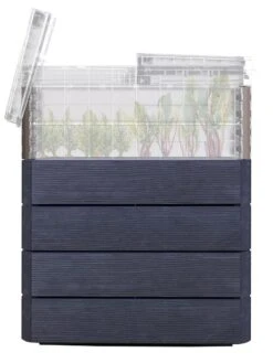 Modular Rectangular Raised Bed Kit With Translucent Panels & Lid 5 Modular Rectangular Raised Bed Kit With Translucent Panels & Lid -Garden Care Sale 8614250 01V