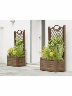 Separate Flower Box With Trellis -Garden Care Sale webimage 8613626 02V